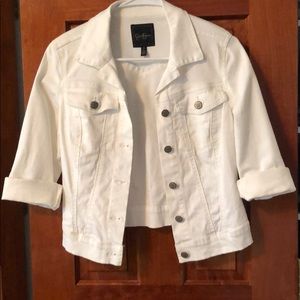 White Jessica Simpson Jean Jacket
